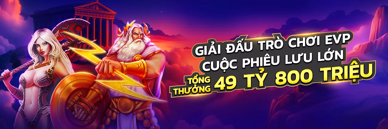 Hình ảnh chính EV88 Nổ Hũ với biểu tượng chiến thắng và tiền thưởng lớn